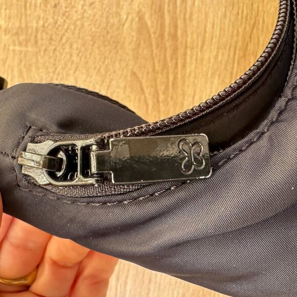 Aritzia Sunday Best Phoebe Mini Shoulder Bag Black Nylon - Picture 5 of 7